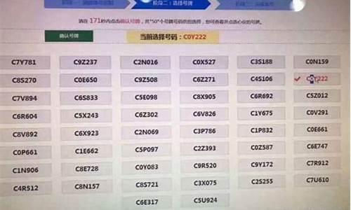 汽车牌照选号查询-车辆选号查询